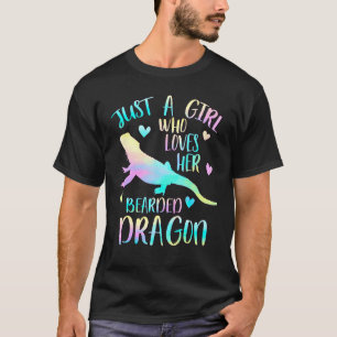 Just A Girl Who Loves Her Bearded Dragon Dragons L T-Shirt