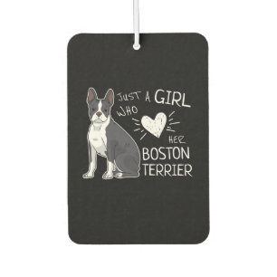 Just A Girl Who Loves Her Boston Terrier Premium Car Air Freshener