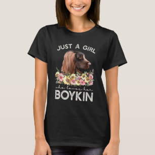 Just A Girl Who Loves Her Boykin Spaniel T-Shirt