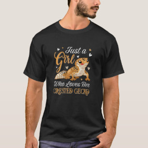 Just A Girl Who Loves Her Crested Gecko Owner Geck T-Shirt