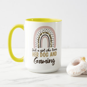 Just a Girl who loves her Dog and Gaming Mug