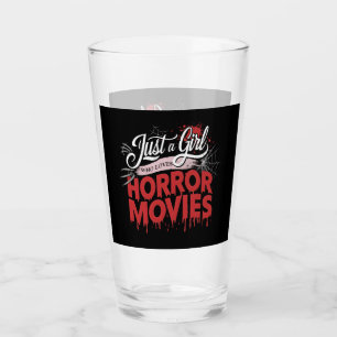Just A Girl Who Loves Horror Movies Women Teen Sca Glass