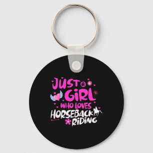 Just A Girl Who Loves Horseck Riding 1 Key Ring