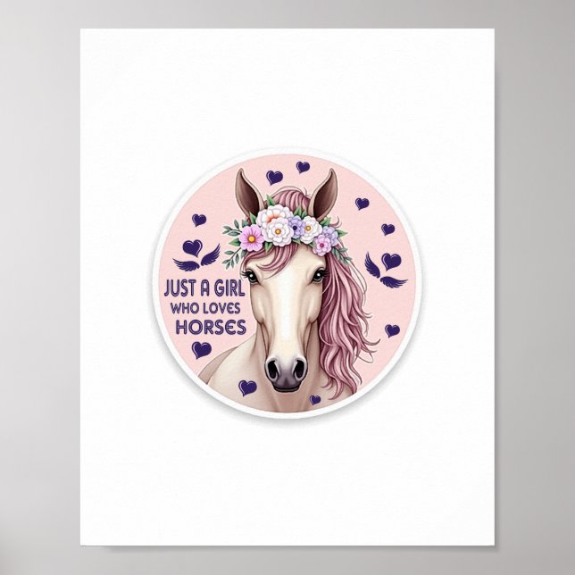 Just a Girl Who Loves Horses (2) Poster (Front)