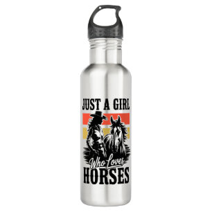 Just a Girl Who Loves Horses (3) 710 Ml Water Bottle