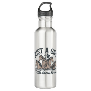 Just a girl who loves horses 710 ml water bottle