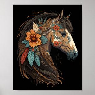 Just A Girl Who Loves Horses Co. Equestrian Horse Poster