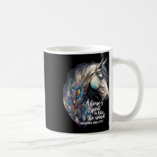 Just A Girl Who Loves Horses Co. Womens Black Bohe Coffee Mug