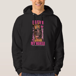Just A Girl Who Loves Horses, Girls' Equestrian Sp Hoodie