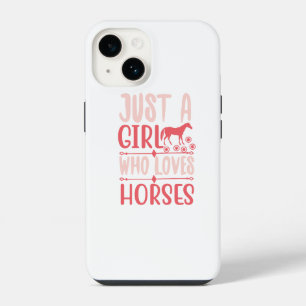 Just A Girl Who Loves Horses iPhone 14 Case