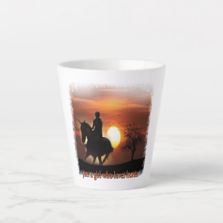 just a girl who loves horses latte mug