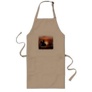 just a girl who loves horses long apron