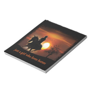 just a girl who loves horses notepad
