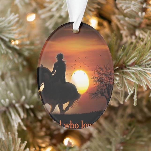 just a girl who loves horses ornament (Tree)