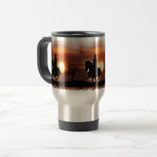 just a girl who loves horses travel mug