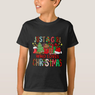 Just A Girl Who Loves Hot Cocoa Fun Christmas T-Shirt