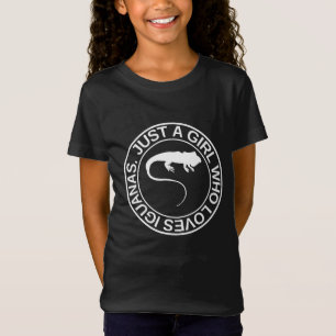 Just A Girl Who Loves Iguanas Gift For Women Lizar T-Shirt