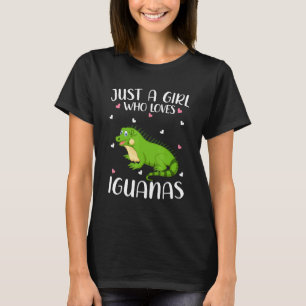 Just A Girl Who Loves Iguanas  Iguanas T-Shirt