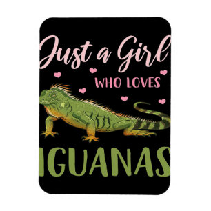 Just A Girl Who Loves Iguanas Magnet