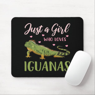 Just A Girl Who Loves Iguanas Mouse Mat
