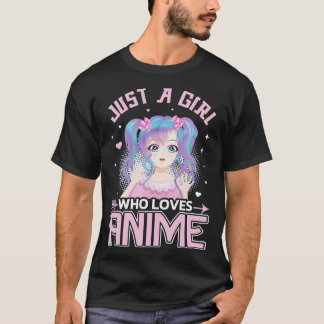 Just A Girl Who Loves Japanese Comic toon 1 T-Shirt