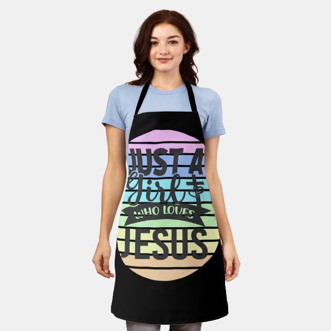Just A Girl who Loves Jesus Apron (Worn)