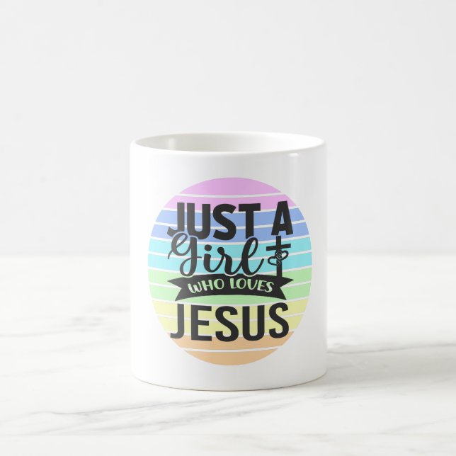 Just A Girl who Loves Jesus Coffee Mug (Center)