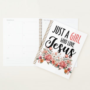 Just A Girl Who Loves Jesus Planner