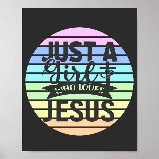 Just A Girl who Loves Jesus  Poster (Front)