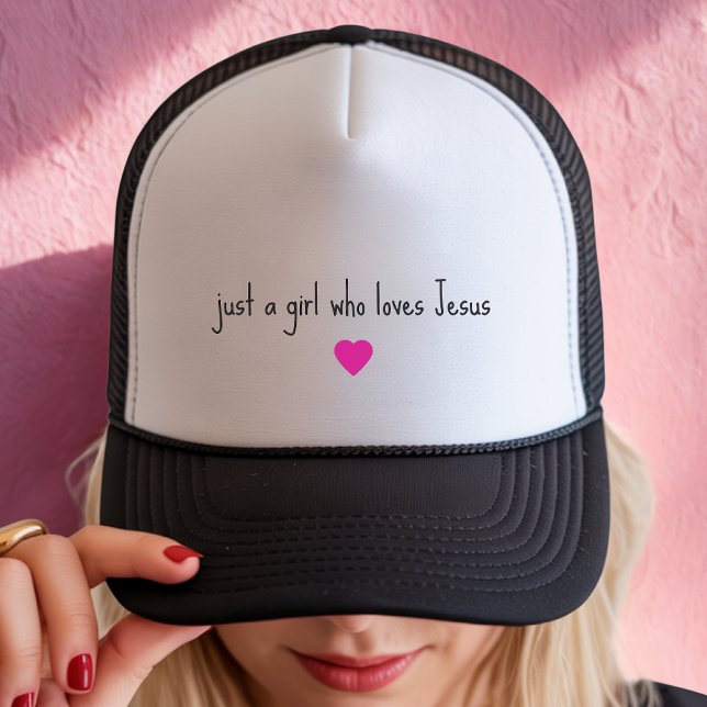 Just a Girl Who Loves Jesus Trucker Hat (Creator Uploaded)