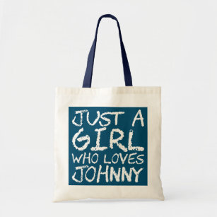 Just A Girl Who Loves Johnny  Tote Bag