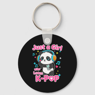 Just A Girl Who Loves K-p Cute Panda Key Ring