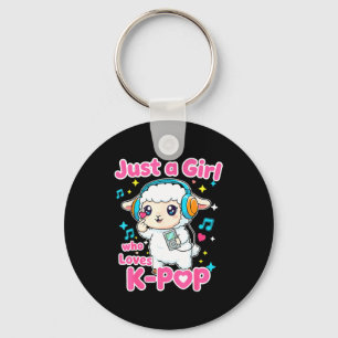 Just A Girl Who Loves K-p Cute Sheep Key Ring