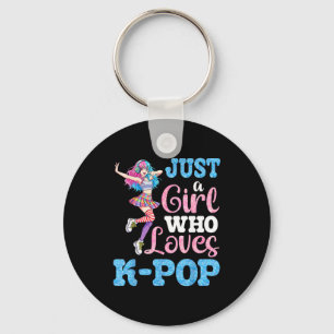 Just A Girl Who Loves K Pop For True Music Lover F Key Ring