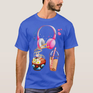 Just A Girl Who Loves k-pop ramen boba bubble tea T-Shirt