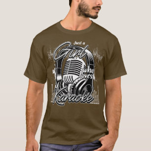 Just A Girl Who Loves Karaoke Music Singer1488 T-Shirt