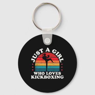Just A Girl Who Loves Kickboxing Kickboxer Girls W Key Ring