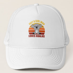 Just A Girl Who Loves Koalas Cute Animals Koala Trucker Hat