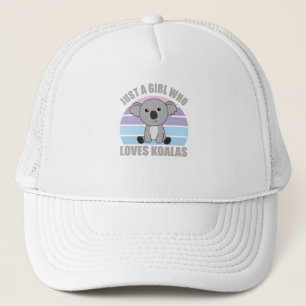Just A Girl Who Loves Koalas Cute Animals Koala Trucker Hat