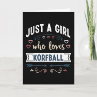 Just a Girl who loves Korfball Funny Gifts