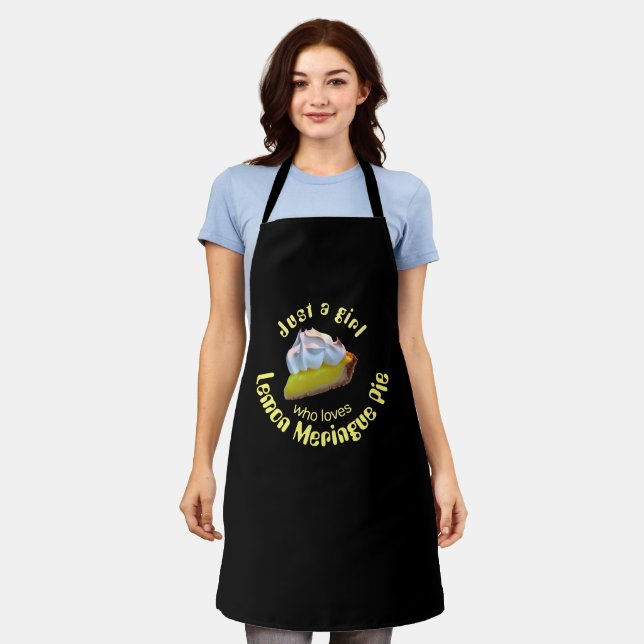 Just a girl who loves lemon meringue pie apron (Worn)