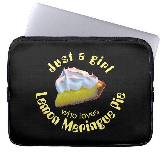 Just a girl who loves lemon meringue pie laptop sleeve (Front)