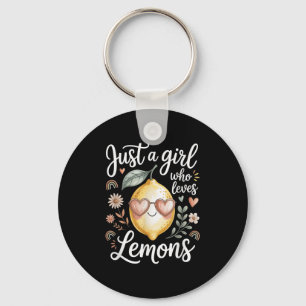 Just A Girl Who Loves Lemons Women Girls - Cute Le Key Ring