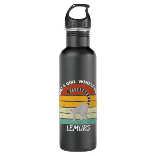 Just a girl who loves lemurs 710 ml water bottle