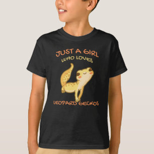 Just A Girl Who Loves Leopard Gecko Gekko Lizard T-Shirt