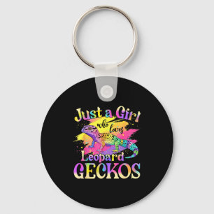 Just A Girl Who Loves Leopard Geckos  Key Ring
