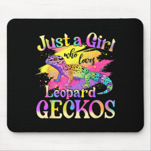 Just A Girl Who Loves Leopard Geckos  Mouse Mat