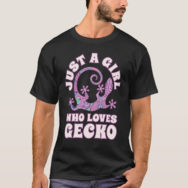 Just A Girl Who Loves Leopard Geckos T-Shirt (Front)