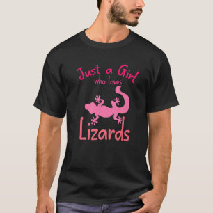 Just A Girl Who Loves Lizards Cute Lizard  Pet  2 T-Shirt