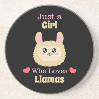 Just A Girl Who Loves Llamas Coaster